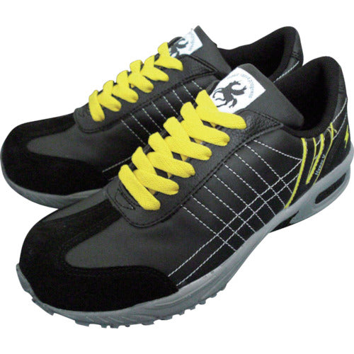 Nissin Anti-static resin toe cap sneakers, black, 25.0 cm, V211BK-25.0, 1 pair