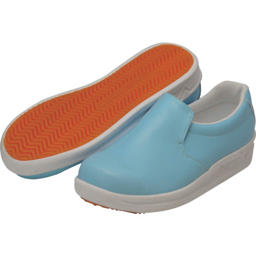 日進 耐滑厨房シューズ ブルー 23.5cm V5000BL-23.5 1 足