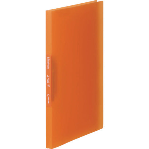 KING JIM シンプリ−ズZファイル(透明) オレンジ A4タテ型 12mm 120枚 578TSP-OR 1 冊