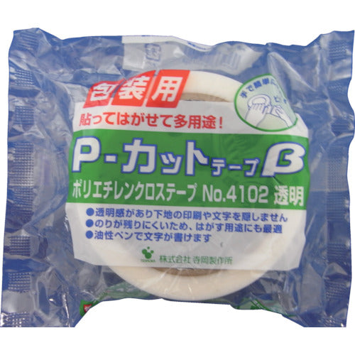 TERAOKA P-Cut Tape β No. 4102 Transparent 50mm x 25m 4102 50X25 1 roll