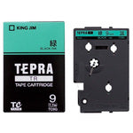 KING JIM Tepra TR tape cartridge Tape color: green Text color: black TC9G 1 piece