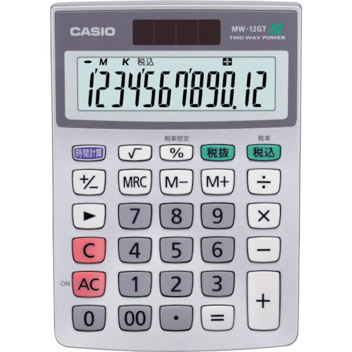 카시오 미니 저스트 타입 계산기 MW-12GT-N 1대