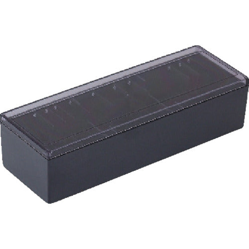 KING JIM 名刺整理箱 黒 1000枚 フタつき 75-BK 1 冊