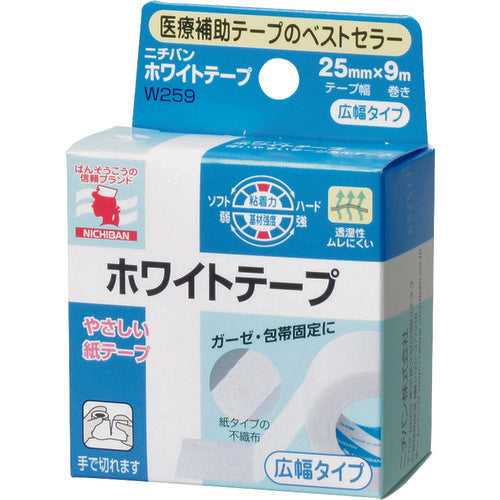 Nichiban White Tape W259 25mm x 9m W259 1 roll