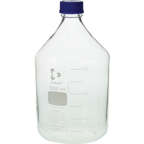 SIBATA 내열 나사구 병 파랑 캡 부착 3500mL 017200-3500 1개