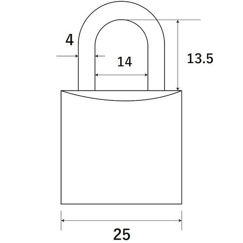 WAKI Stainless Steel Hanging Padlock IB-080 1 pc