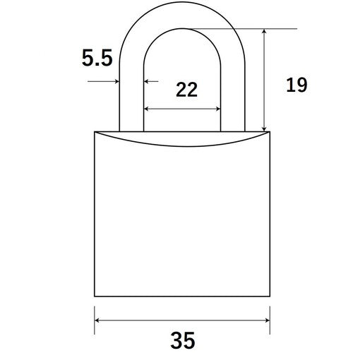 WAKI Stainless Steel Hanging Padlock IB-082 1 pc