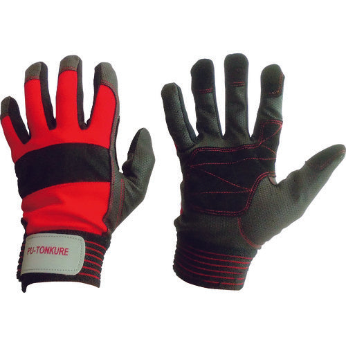 富士手袋 ポリウレタン・豚革手袋 PUトンクレ LL 029-LL 1 双