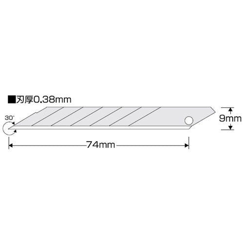 KDS 커터 나이프용 칼날 절삭날 날 10장입 VB-10H 1 PK