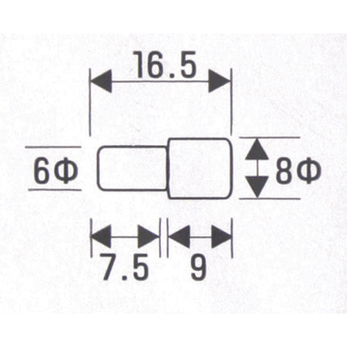 WAKI 差込ダボ 6X8 IF−076 4595500 IF-076 1 PK
