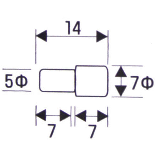 WAKI 差込ダボ 5X7 IF−073 4595200 IF-073 1 PK