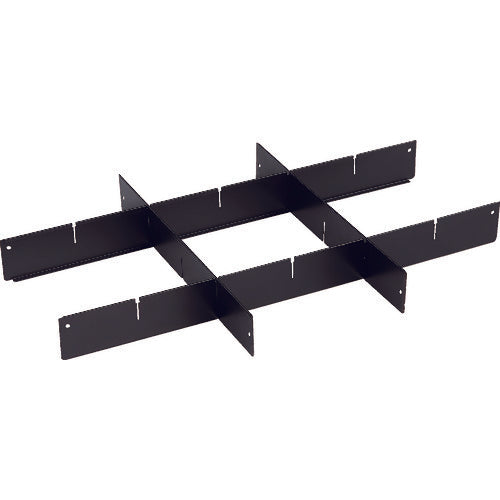 TRUSCO Tool Wagon Eagle Birdy Wagon Deep Partition Plate for D400 Black Color EGW-S64FS-BK 1 Piece