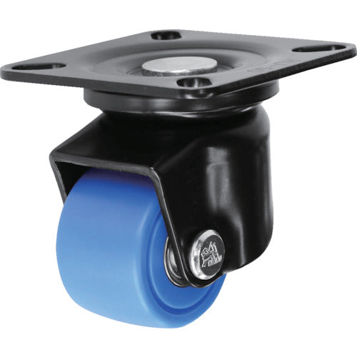 Sisiku Low-floor heavy-duty caster, swivel, 50 diameter, monomer casting nylon wheel, baked black, HJ-50B-MC, 1 piece