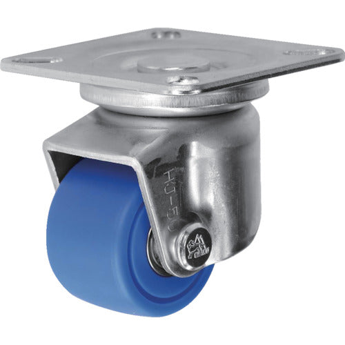 Sisiku Low-floor heavy-duty caster, swivel, 50 diameter, monomer casting nylon wheel, trivalent chromate, HJ-50U-MC, 1 piece