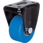 Sisiku Low-floor heavy-duty caster, fixed, 75 diameter, monomer casting nylon wheel, baked black, HK-75B-MC, 1 piece