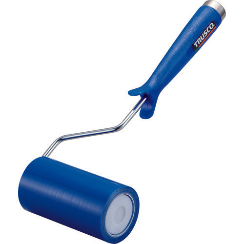 TRUSCO 클린 룸용 점착 롤러 4 인치용 핸들 점착 롤러 파랑 1권 부착 2중봉투 입 CNR4H-B 1개