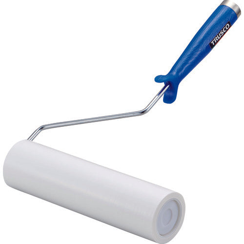 TRUSCO Cleanroom Adhesive Roller 8 Inch Handle White Adhesive Roller 1 Roll Double Bag CNR8H-W 1 Piece