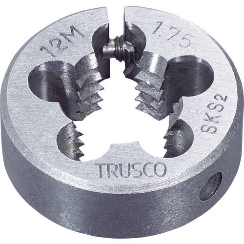 TRUSCO 원형 다이스 38 직경 M12X1.25 (SKS) T38D-12X1.25 1개