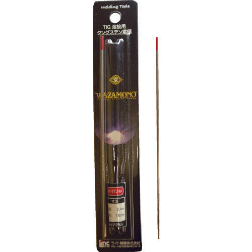 라이트 WAZAMONO TIG 전극봉 트리어 2% 1개들이 WT-TT24A 1 PK