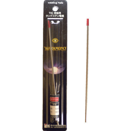 라이트 WAZAMONO TIG 전극봉 트리어 2% 1개들이 WT-TT32A 1 PK
