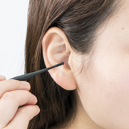 GREENBELL らせん式ゴムの耳かき(小さめブラシ)ピンク G-2190 1 個