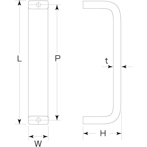 MK Square Handle 110HL Back Screw S-260M-110 1 pc