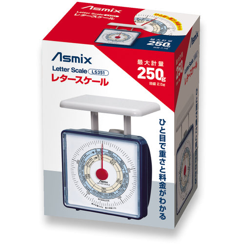 ASKA レタースケール 秤量250G【郵便料金改定による仕様変更あり】 LS351 1 台