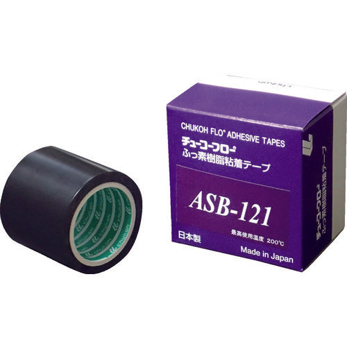 Chukoh Flow Antistatic Fluoroplastic Film Adhesive Tape ASB-121 0.08t x 50w x 10m ASB121-08X50 1 roll