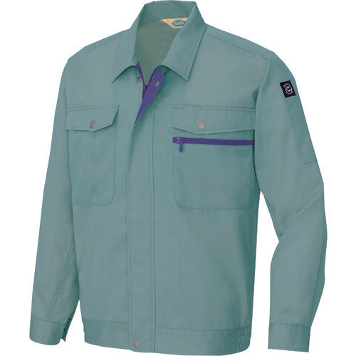 アイトス 長袖サマーブルゾン(男女兼用) サファイアブルー S 5370-072-S 1 着