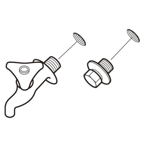 SANEI Faucet Plug R71-13 1 pc