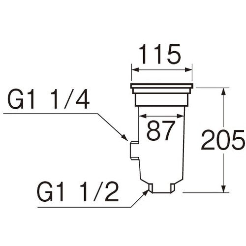 SANEI 싱크 배수 마개 H6510 1개
