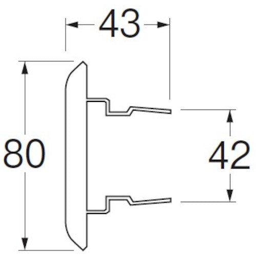 SANEI Bath One-Touch Cover PT460-74 1 pc