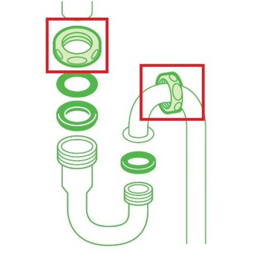 SANEI 가방 너트 PU7-67S-25 1 개