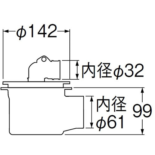 SANEI 세탁기 배수 트랩 H5553-50 1 개