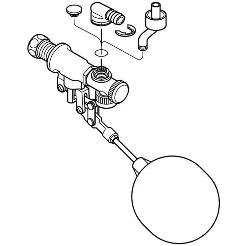 SANEI Low Tank Ball Tap Body PV45F-13 1 pc