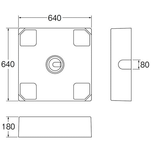 SANEI 洗濯機パン H546-640 1 個