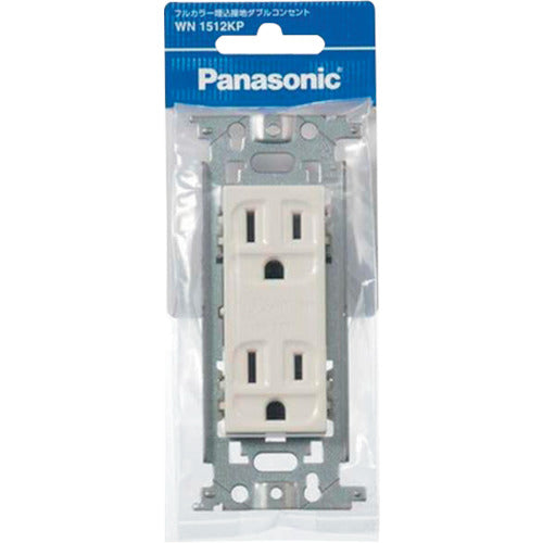 Panasonic embedded grounded double outlet WN1512KP 1 piece