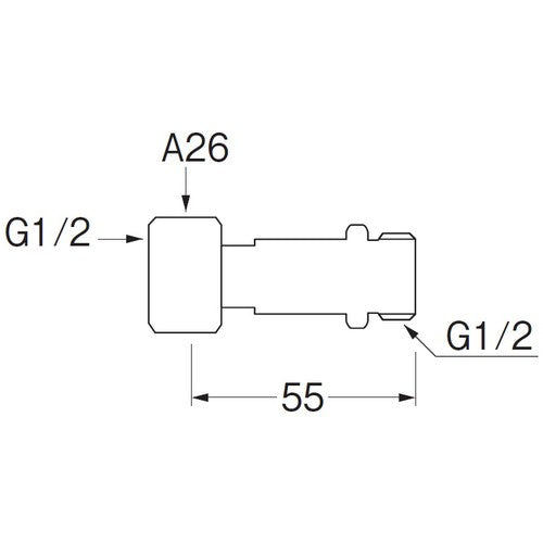 SANEI 수도 배관용 편너트 부착 어댑터 T840-13 1개