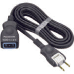 Panasonic 延長コードX 1mコード付 ブラック WHA4911BP 1 個