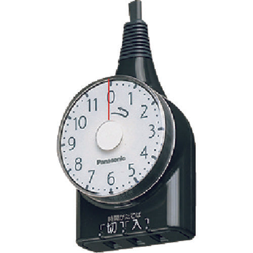 Panasonic Dial Timer, 11-hour type, 1m cord included, Black, WH3111BP, 1 unit