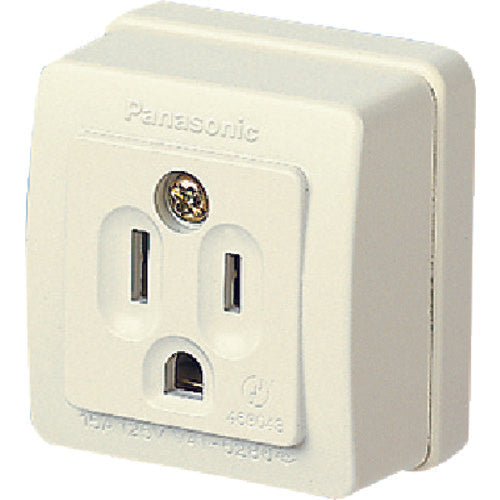 Panasonic Grounded Square Outlet 125V WK3001W 1 unit