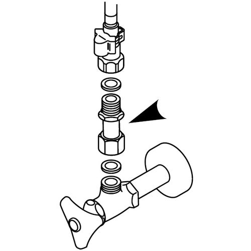 SANEI 片ナット付アダプター PT840-2S-13 1 個
