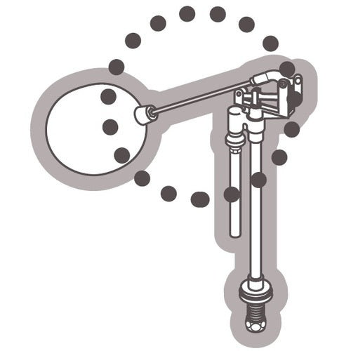 SANEI 로우 탱크 볼 탭 사오 PU36-50-140 1 개