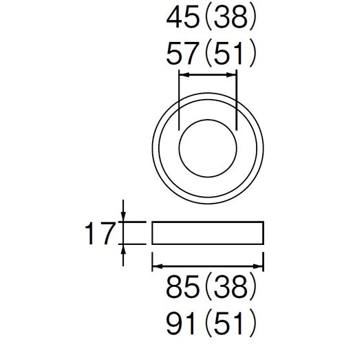 SANEI 로우 탱크 밀결 패킹 PP42-30-51 1 개