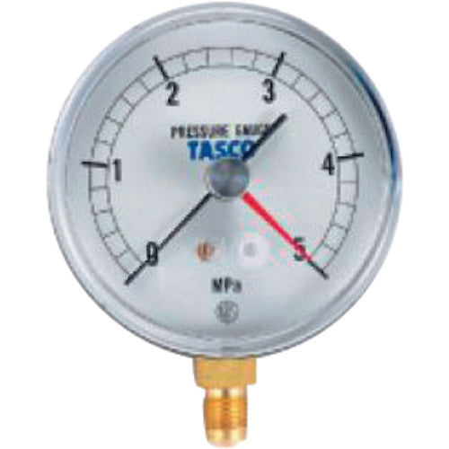타스코 75φ플레어 타입 압력계(5.0MPa 설치침식) TA148AF-250 1개