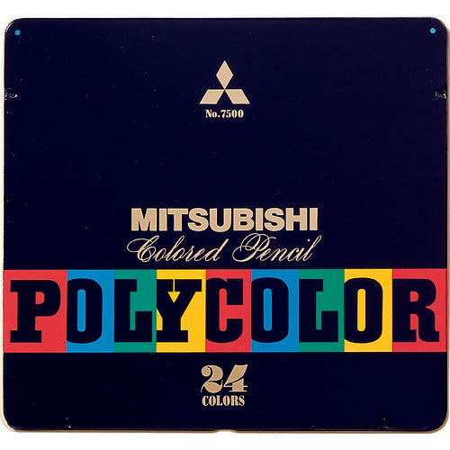 uni polycolor colored pencil 24 colors K750024C 1 piece