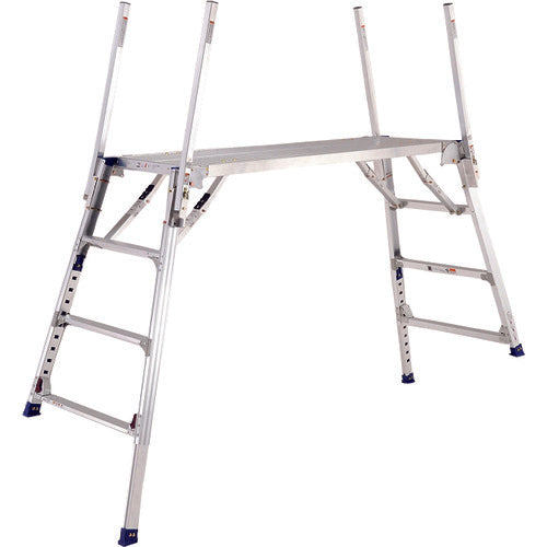 PiCa 可搬式作業台ダイナワークタフ DXA型 高さ1051〜1482mm手掛り棒付き DXA-15BT 1 台