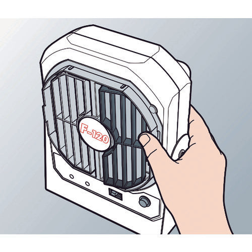 VESSEL 静電気除去ファン(低風量タイプ) No.F−120S F-120S 1 台