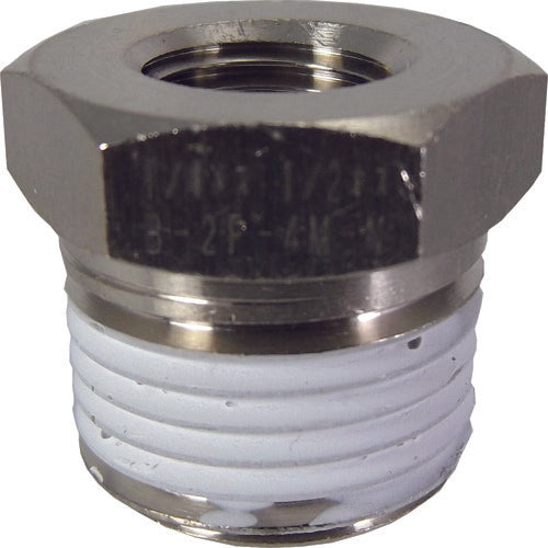 チヨダ ブッシュ メッキ付 Rc1/4・R1/2 B-2F-4M-N 1 個