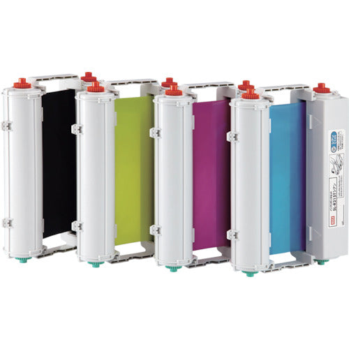 MAX 비팝 CPM-200용 프로세스 컬러 잉크 리본 카세트 SL-R217T 옐로우 50m권 SL-R217T 1개